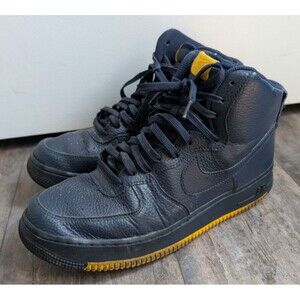 Nike Air Force 1 High CK6636-012 Obsidian- Amarillo Mens Size 10 Blue & Yellow